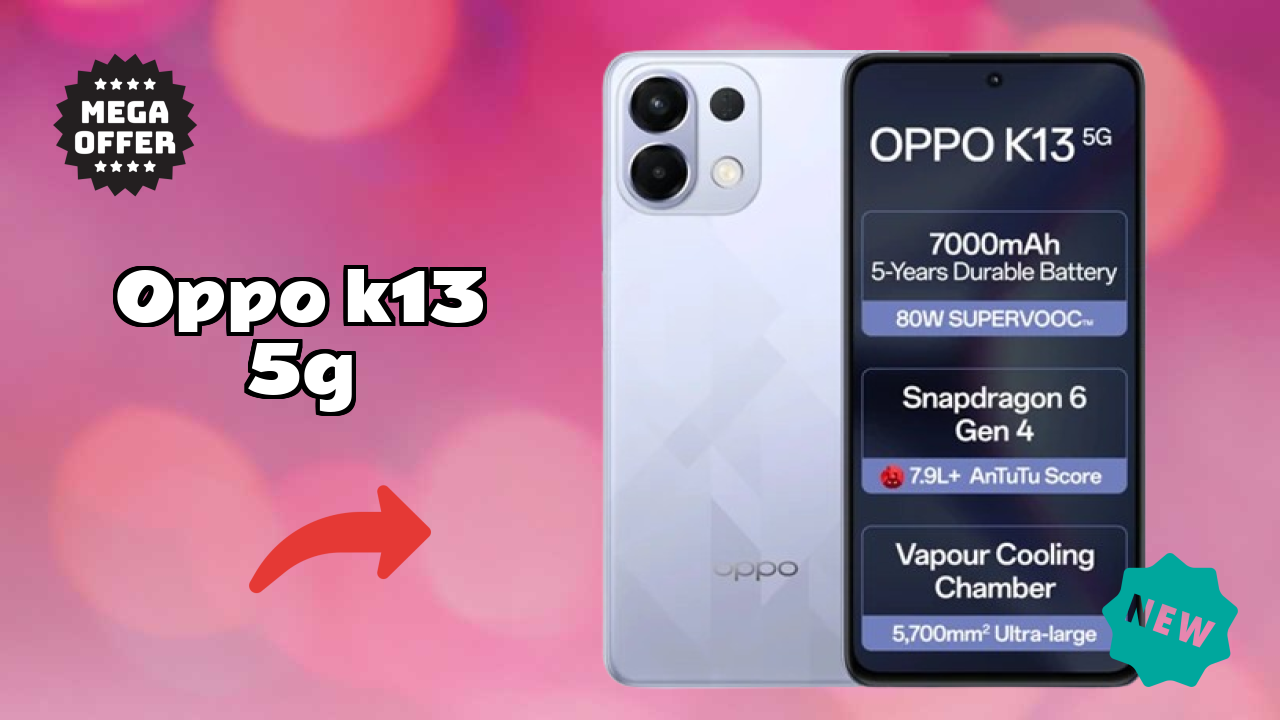 OPPO K13 5G Display Analysis: 6.67 Inches (16.94 Cm) Screen