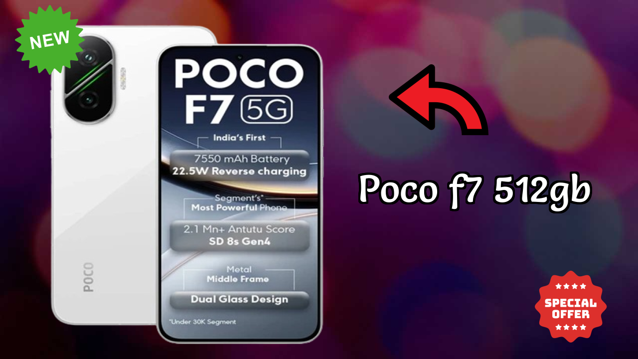 Poco Fans Alert: POCO F7 512GB Massive Price Drop to ₹33,999