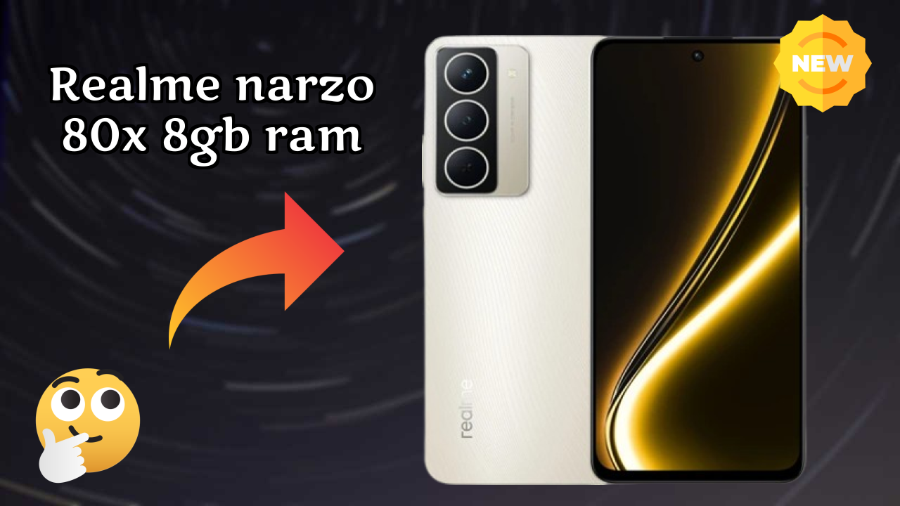 Realme Narzo 80X 8GB RAM at ₹12,999 - Best Deal Available